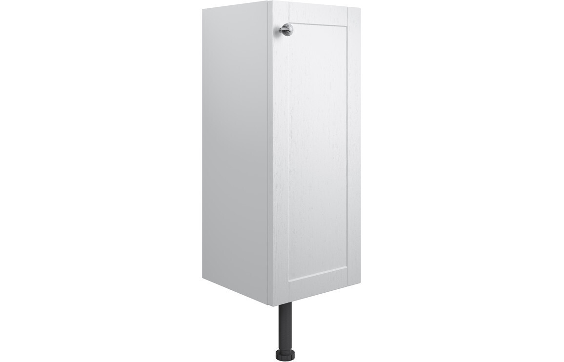Charlotte 300mm 1 Door Base Unit - Satin White Ash