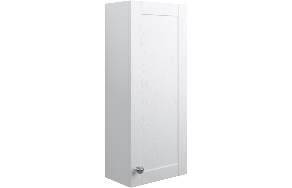 Charlotte 300mm 1 Door Wall Unit - Satin White Ash