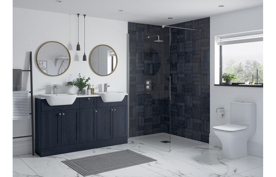 Charlotte 2400mm Plinth - Indigo Ash