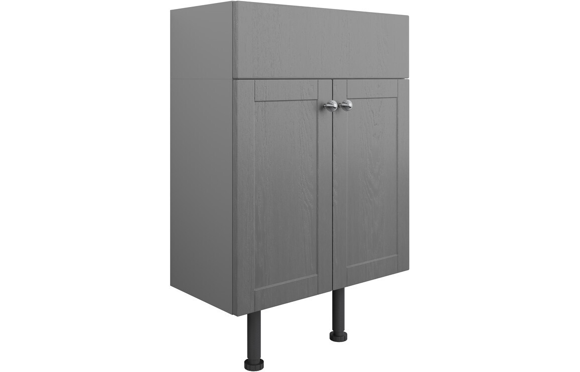 Charlotte 500mm 2 Door Basin Unit - Grey Ash