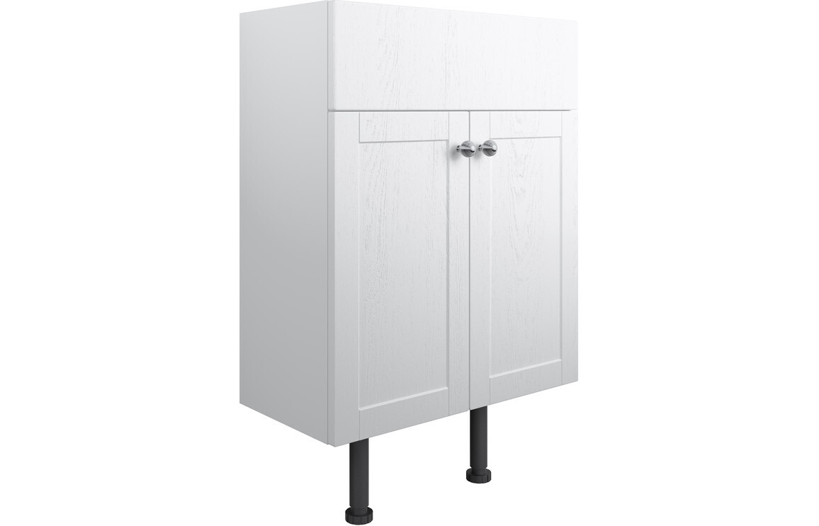 Charlotte 500mm 2 Door Basin Unit - Satin White Ash
