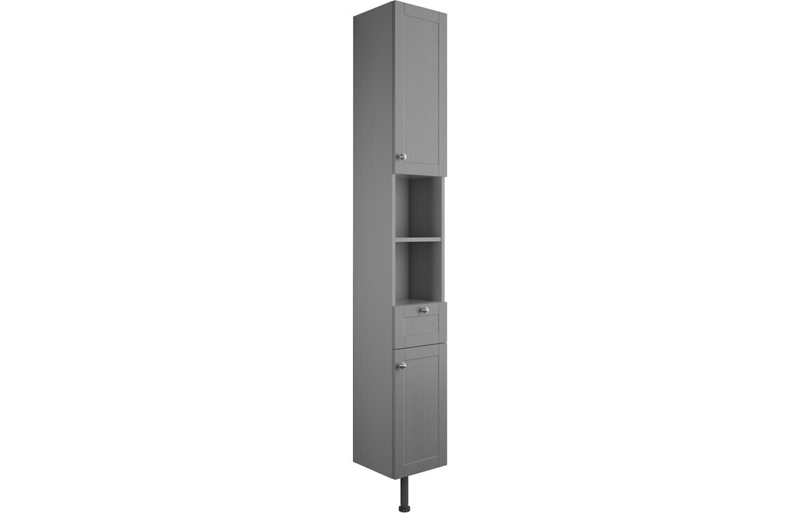 Charlotte 300mm 2 Door Tall Unit - Grey Ash