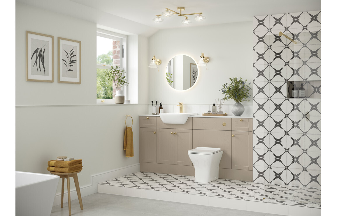 Charlotte 900x330mm End Panel - Matt Latte