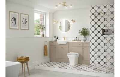 Charlotte 900x330mm End Panel - Matt Latte