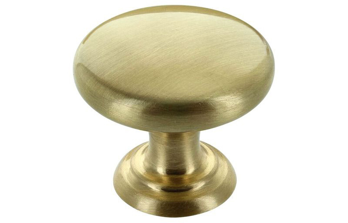 38mm Round Knob Handle - Brushed Brass