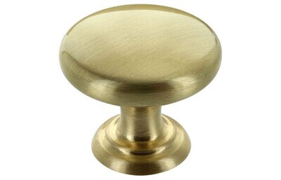 38mm Round Knob Handle - Brushed Brass