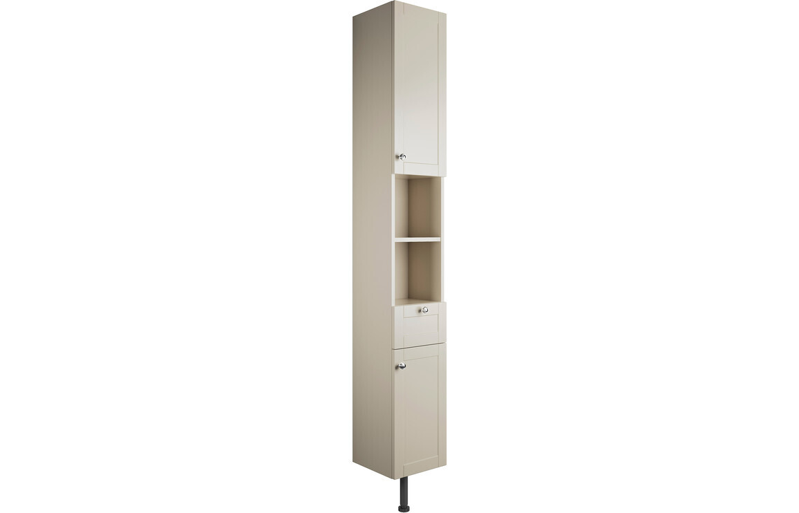 Charlotte 300mm 2 Door Tall Unit - Matt Latte