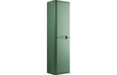 Clara 350mm 2 Door Wall Hung Tall Unit - Matt Sage Green