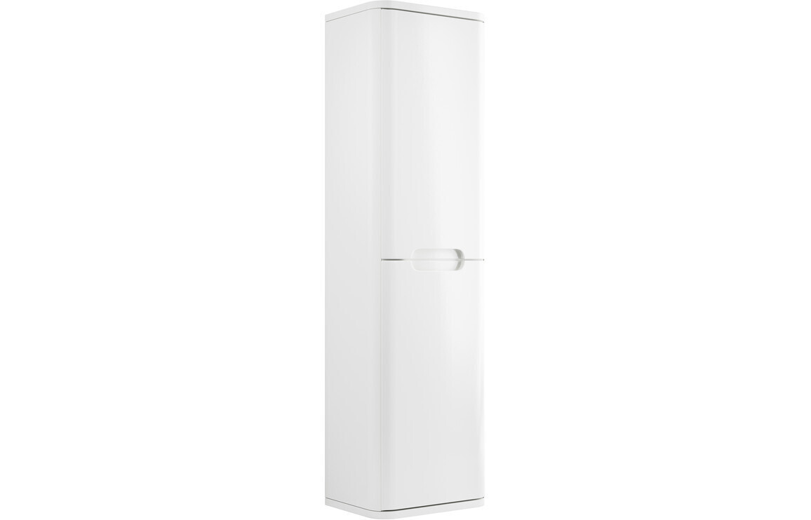 Clara 350mm 2 Door Wall Hung Tall Unit - White Gloss