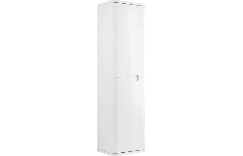 Clara 350mm 2 Door Wall Hung Tall Unit - White Gloss