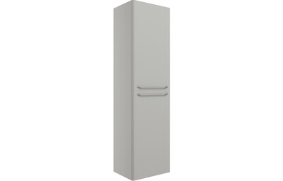 Brixham 454mm Wall Hung 2 Door Tall Unit - Grey Gloss