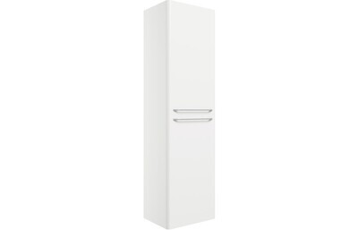 Brixham 454mm Wall Hung 2 Door Tall Unit - White Gloss