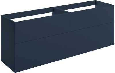 Lilly Mae 1180mm Wall Hung 4 Drawer Basin Unit (No Top) - Matt Deep Blue