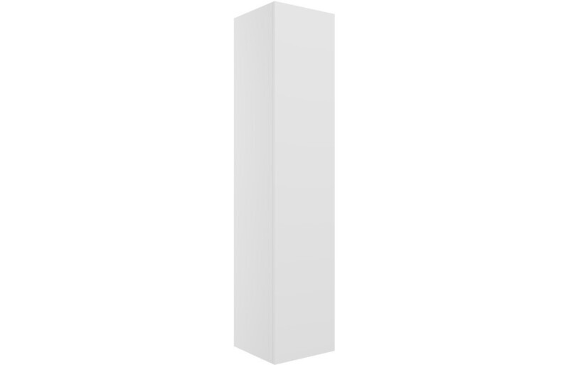Lilly Mae 350mm Wall Hung 1 Door Tall Unit - Matt White