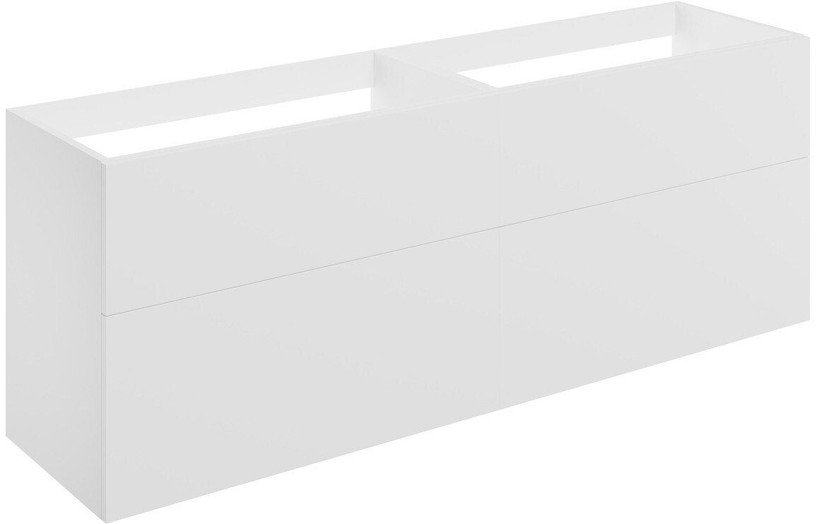 Lilly Mae 1180mm Wall Hung 4 Drawer Basin Unit (No Top) - Matt White