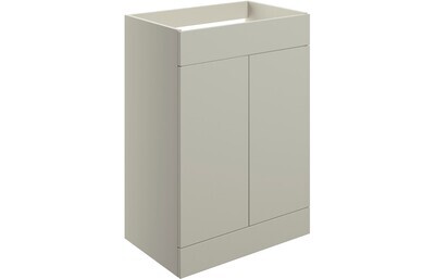 Lilly Mae 590mm Floor Standing 2 Door Basin Unit (No Top) - Matt Latte
