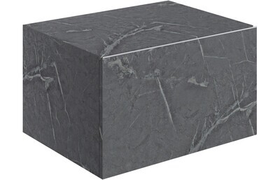 Ophelia 600mm Wall Hung Storage Drawer - Grey Marble