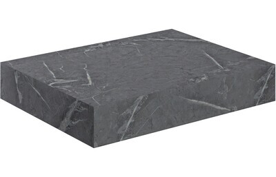 Ophelia 600mm Wall Hung Basin Shelf - Grey Marble
