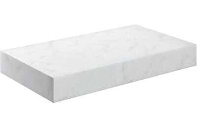 Ophelia 800mm Wall Hung Basin Shelf - White Marble