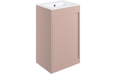 Aurora 510mm Floor Standing Unit Inc. Basin - Matt Antique Rose