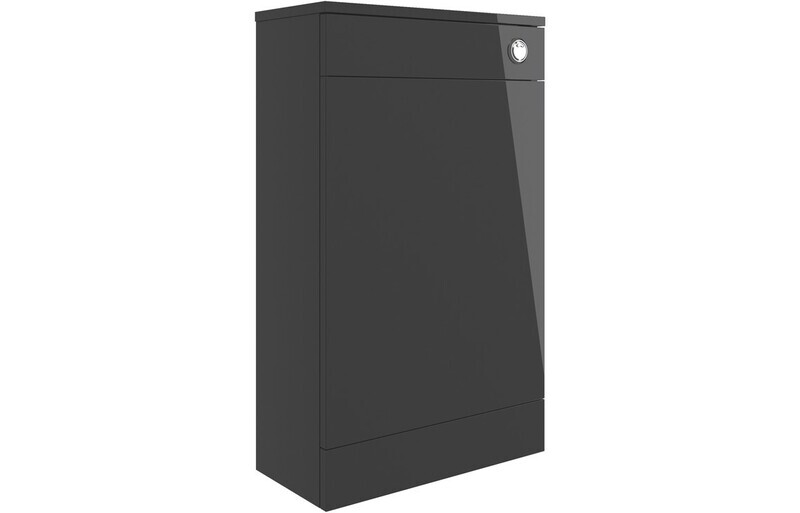 Libby 500mm Floor Standing WC Unit - Anthracite Gloss