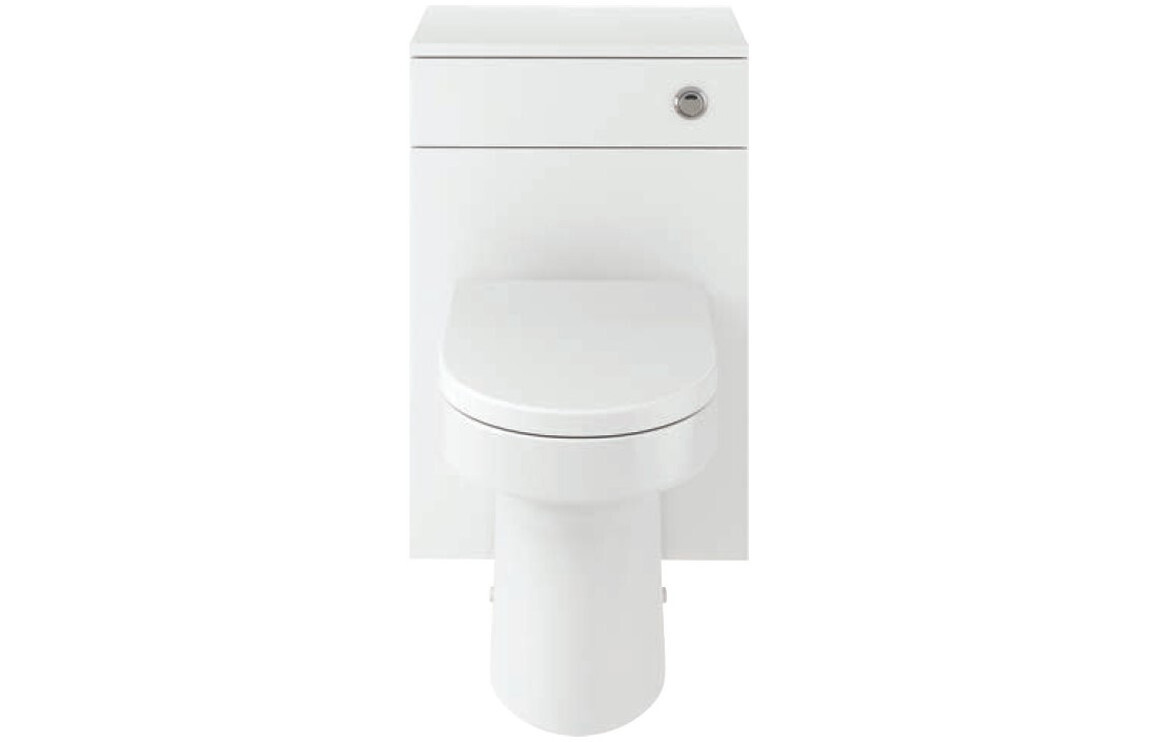 Cara 500mm WC Unit & BTW Pan Pack - White Gloss