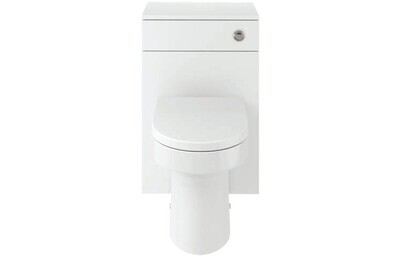 Newton 500mm WC Unit & BTW Pan Pack - White Gloss
