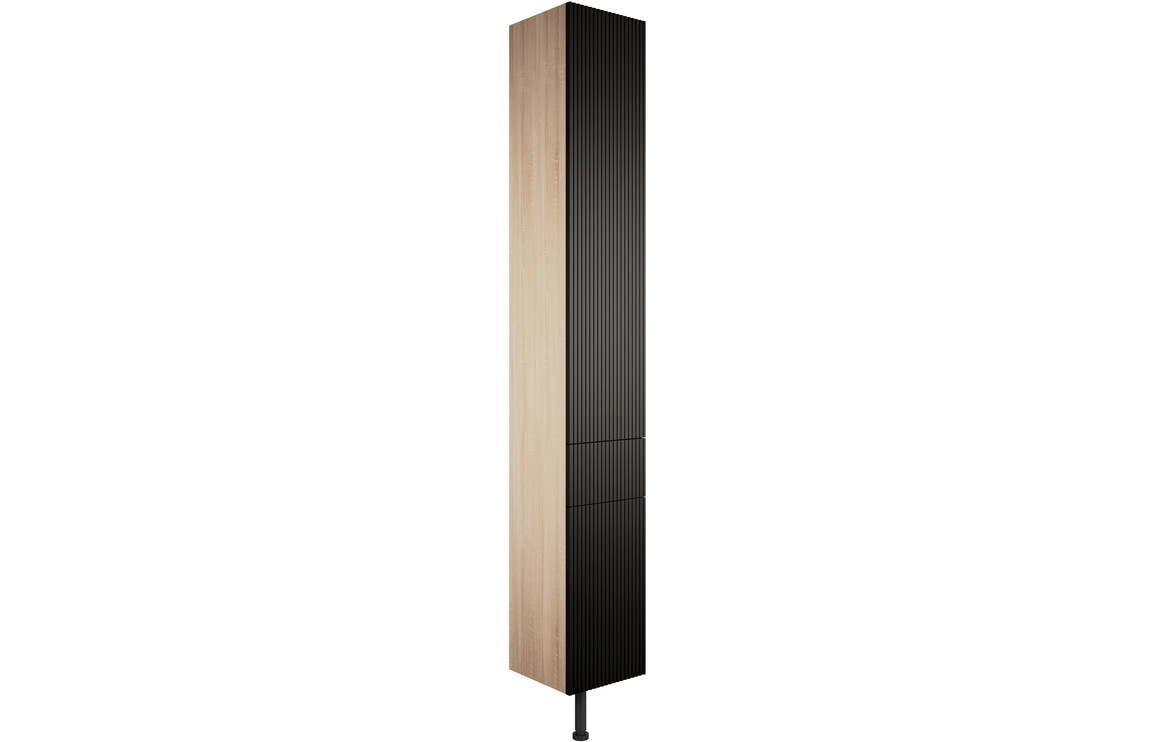 Evelyn 300mm 2 Door  1 Drawer Tall Unit - Matt Graphite Grey