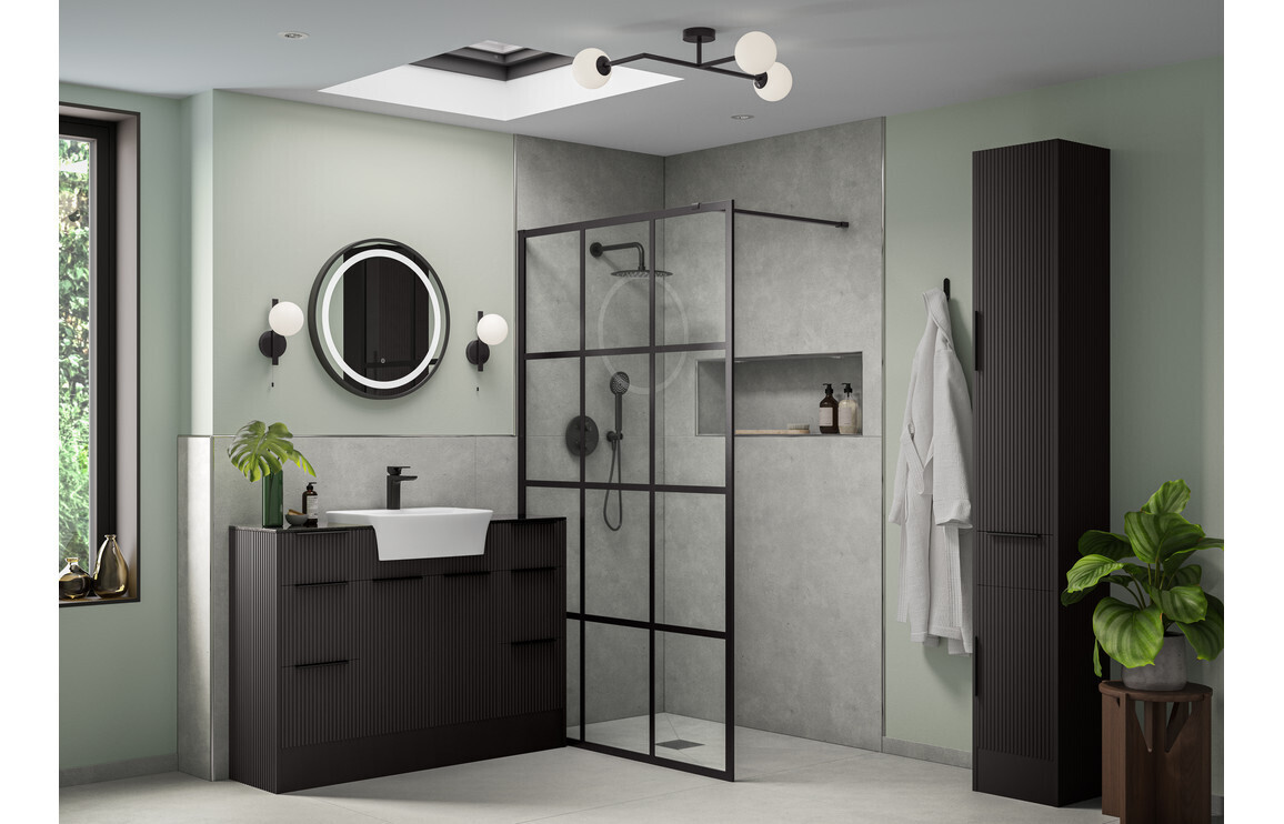 Evelyn Base End Panel - Matt Graphite Grey
