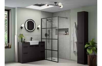 Evelyn Base End Panel - Matt Graphite Grey
