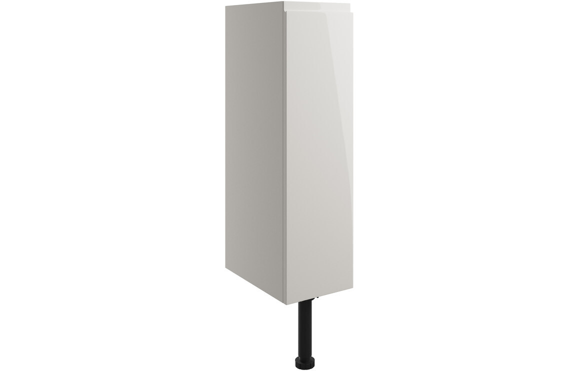 Sienna 200mm Toilet Roll Holder - Pearl Grey Gloss