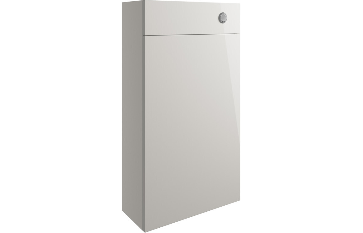 Sienna 500mm Slim WC Unit - Pearl Grey Gloss