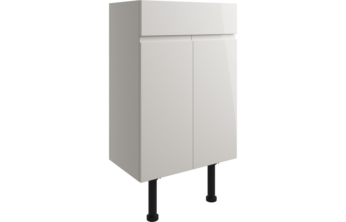 Sienna 500mm Basin Unit - Pearl Grey Gloss