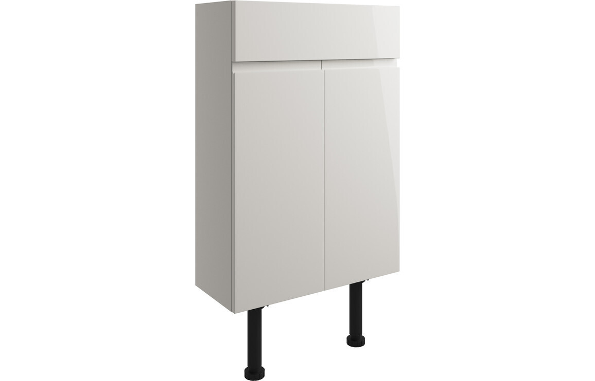 Sienna 500mm Slim Basin Unit - Pearl Grey Gloss