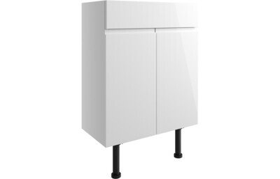 Sienna 600mm Basin Unit - White Gloss