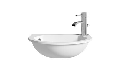 Space Saver 490x355mm 1TH Semi Recessed Basin Space Saver 490x355mm 1TH Semi Recessed Basin