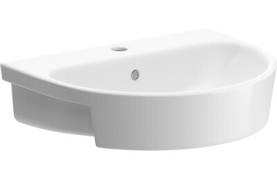 CeCe 555x435mm 1TH Semi Recessed Basin
