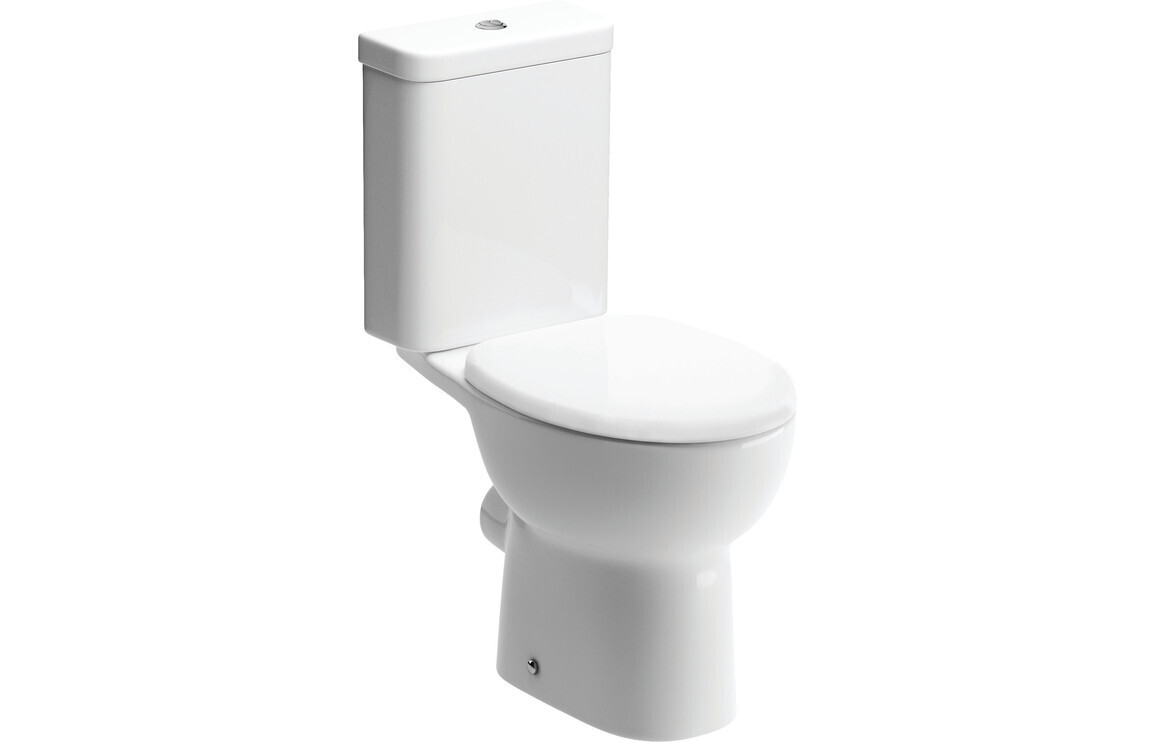 Taylor Close Coupled Open Back WC & Soft Close Seat