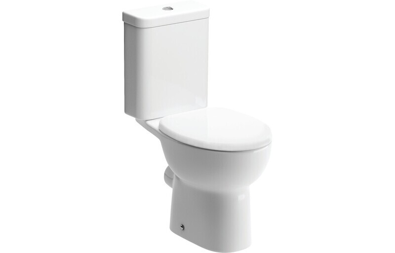 Taylor Close Coupled Open Back WC & Soft Close Seat