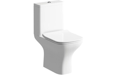 Chloe Short Projection Close Coupled Open Back WC & Slim Soft Close Seat