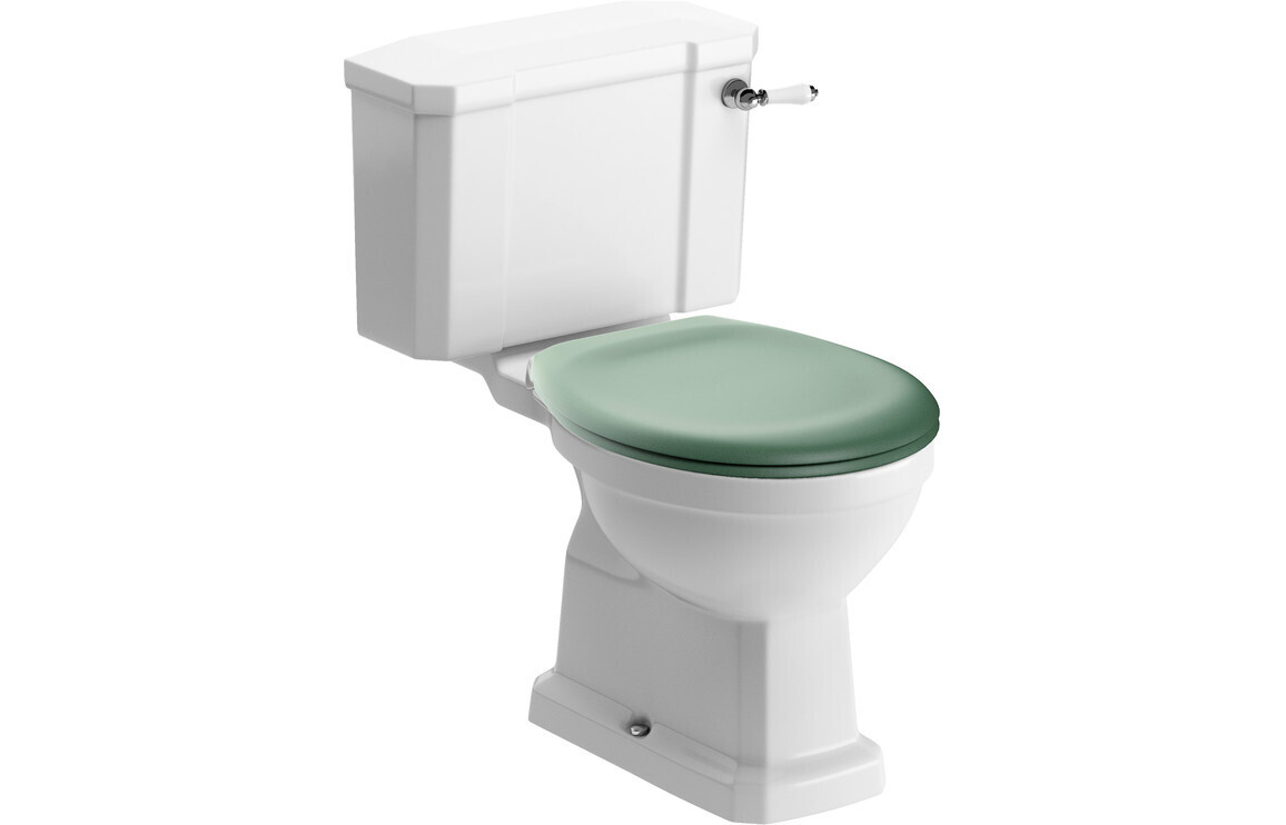 Shelly Close Coupled WC & Sage Green Soft Close Seat
