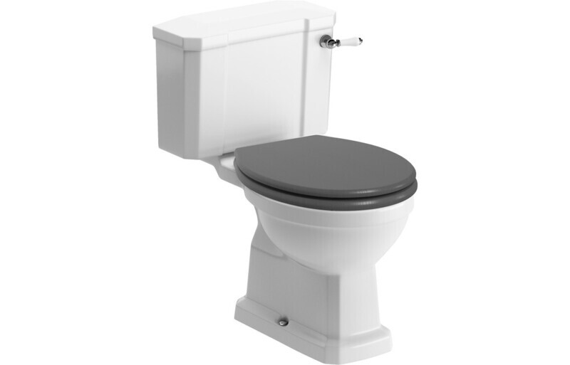 Shelly Close Coupled WC & Grey Ash Soft Close Seat
