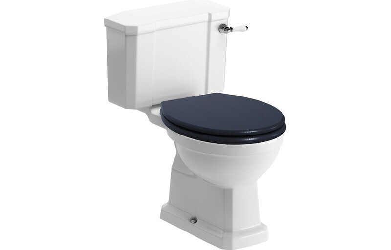 Shelly Close Coupled WC & Indigo Ash Soft Close Seat