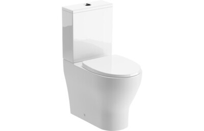 Lucy Rimless Short Projection Close Coupled Fully Shrouded WC & Soft Close Seat