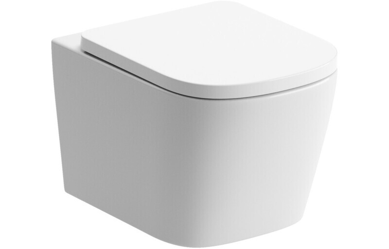 Tara Rimless Wall Hung WC & Soft Close Seat