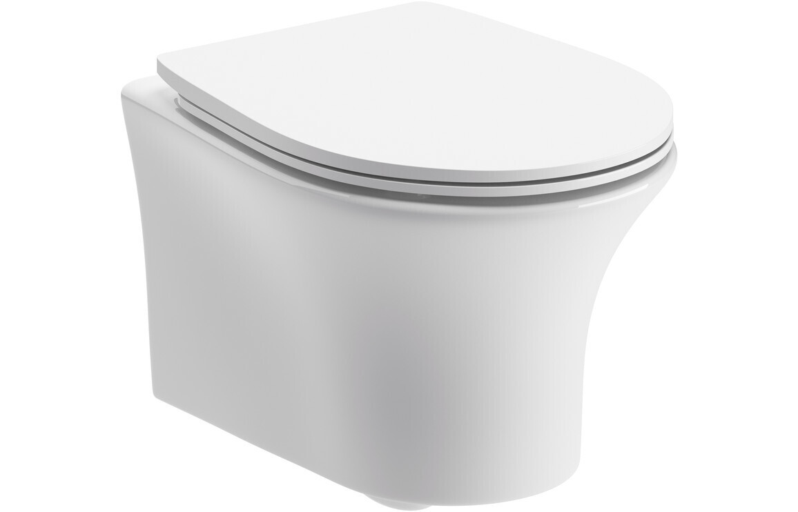 Sally Rimless Wall Hung WC & Soft Close Seat