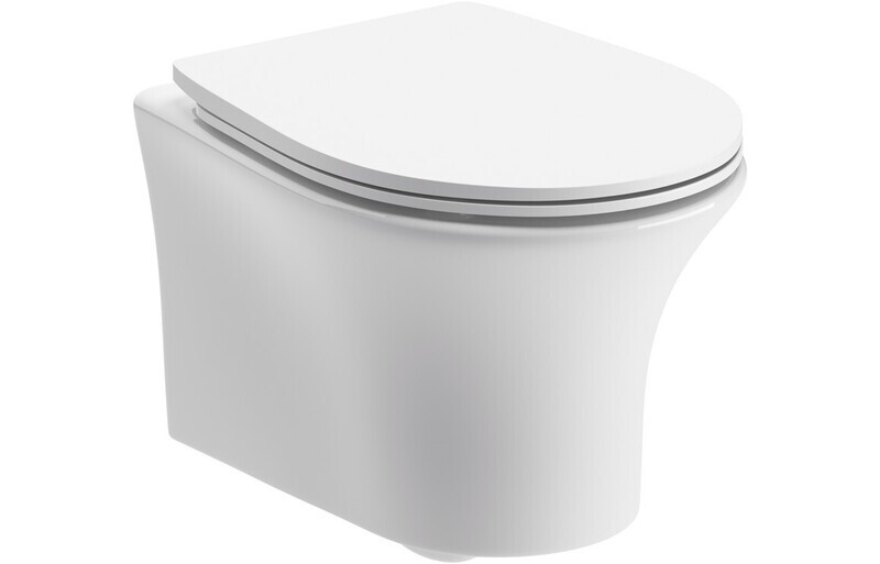 Sally Rimless Wall Hung WC & Soft Close Seat