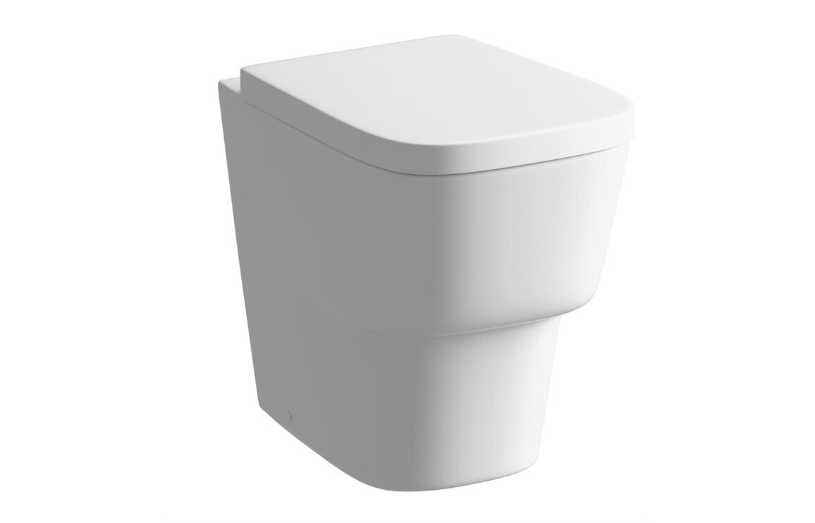Gina Square Soft Close Toilet Seat - White
