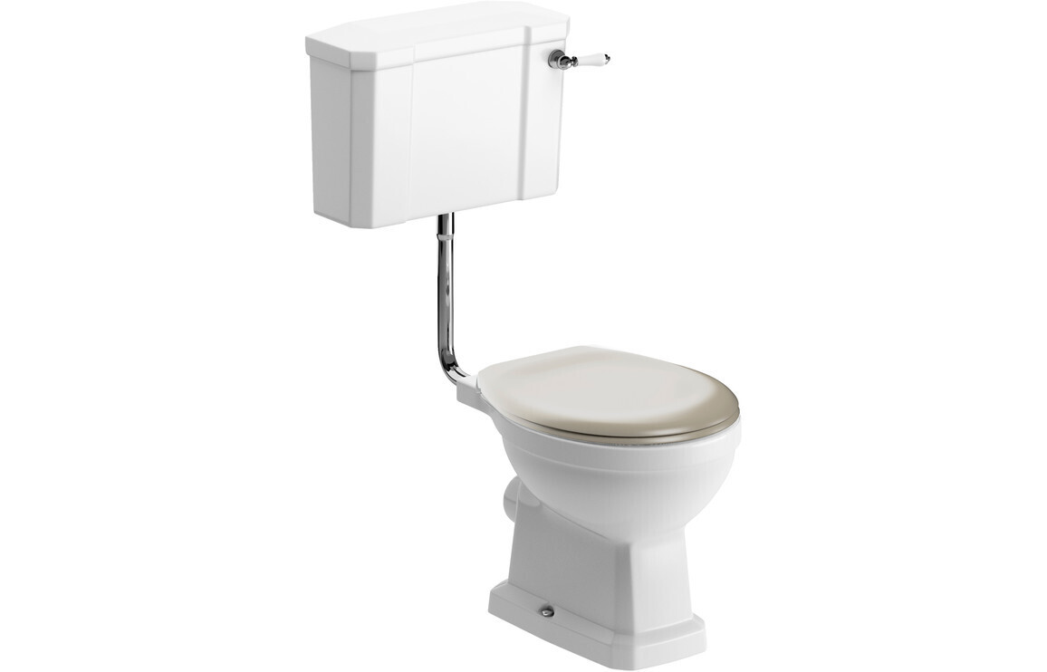 Shelly Low Level WC & Matt Latte Soft Close Seat