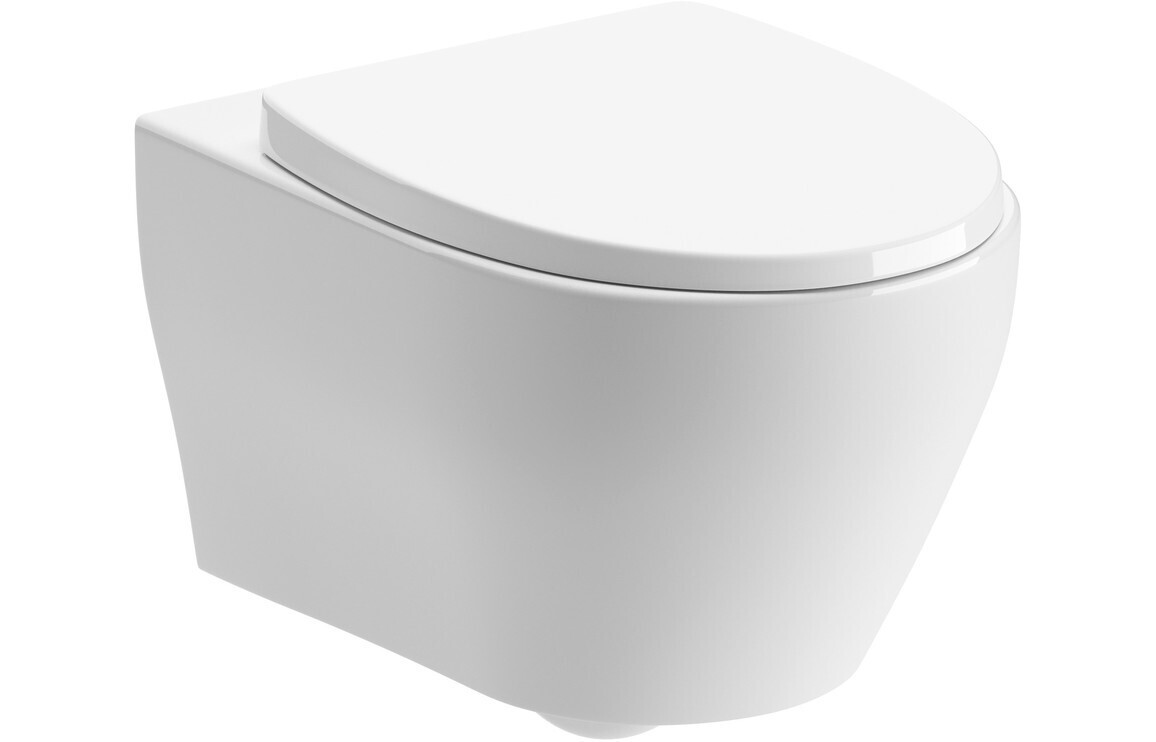 Lucy Slim Soft Close Toilet Seat - White